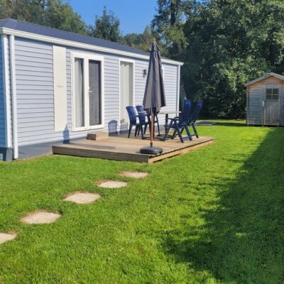 Stacaravan met 2 slaapkamers Louisiane Maldives te koop camping ardennen