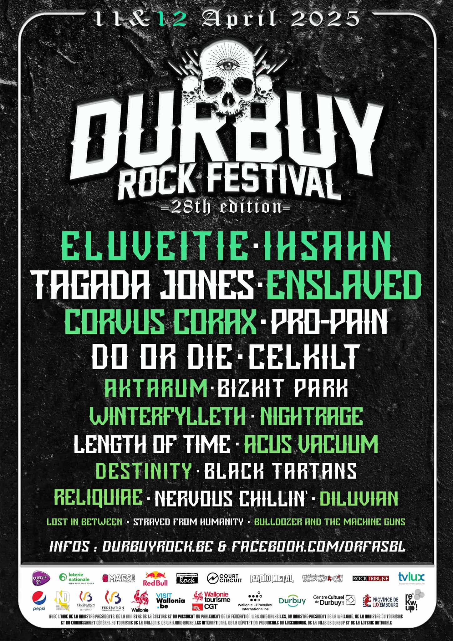 Line-up Durbuy Rock Festival