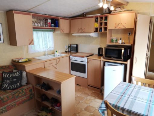 Cuisine équipée Mobile home à vendre camping Ardennes belges