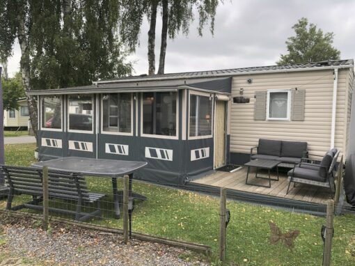 Mobil-home à vendre sur emplacement de camping en Ardenne