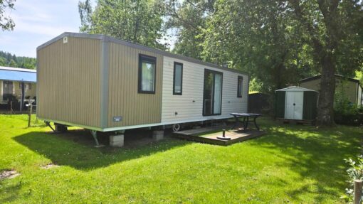 Mobil-home 3 chambres de 2022 IRM petit paradis à vendre sur emplacement de camping en ardenne