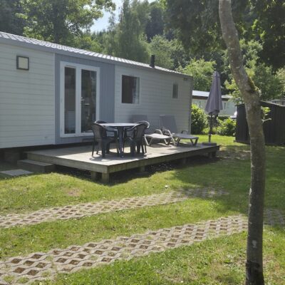 Mobil-home à vendre sur terrain camping dans les Ardennes belges