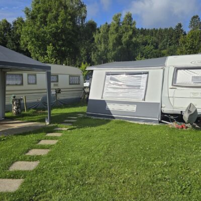 Caravane tractable LMC avec auvent ADN et tonnelle